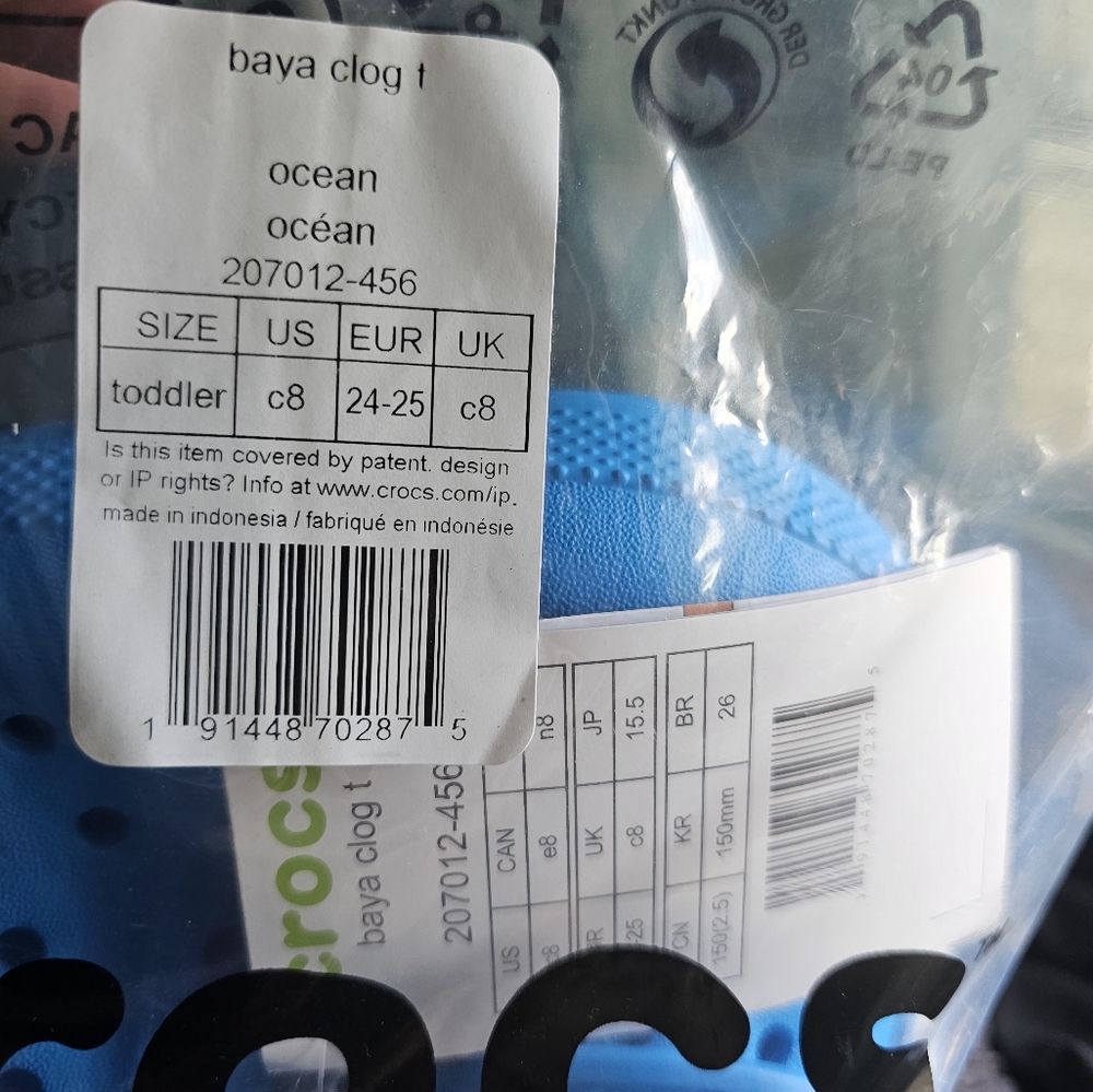 BRAND NEW Toddler Crocs C8 Blue